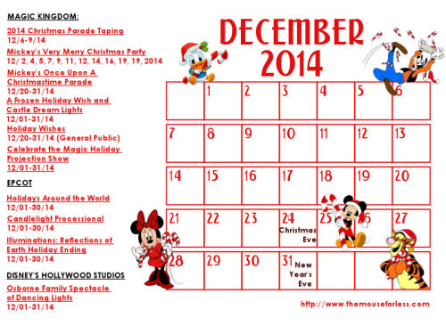 December 2014 Calendar